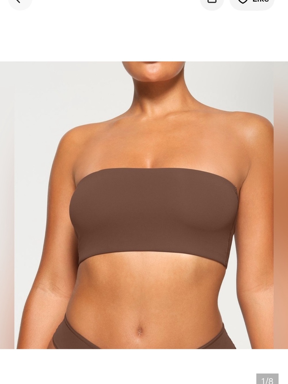SKIMS Fits Everybody Bandeau Top in Taupe